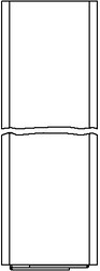 Oventrop Formschacht für Wandeinbaukasten "Unibox", Bautiefe 57mm 1022650
