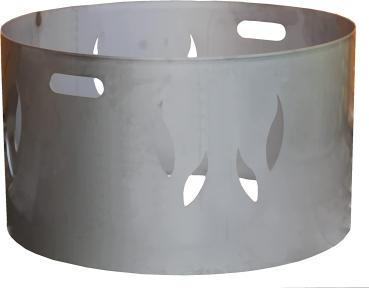 Aufsatz - Feuertonne für Feuerschale Edelstahl Ø 550 mm - 1000 mm