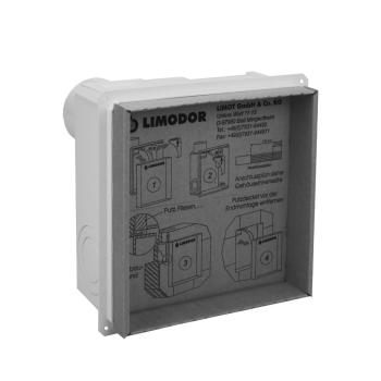 Limodor AP/UP-Einbaukasten compact Ausblasstutzen NW 80 hinten - 80100